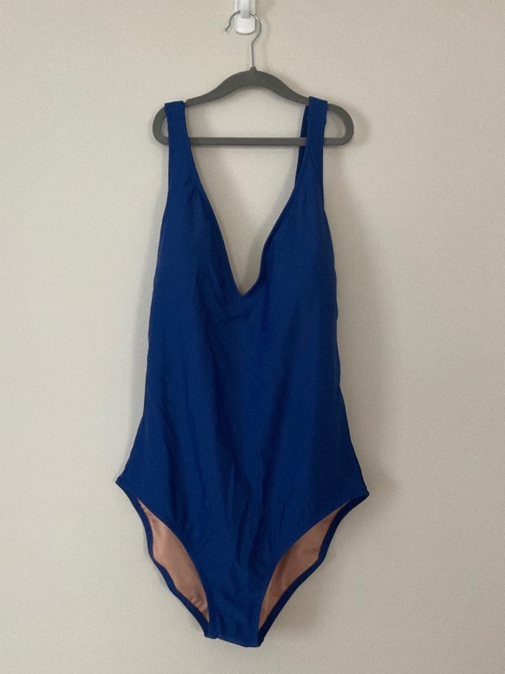 J. Crew Royal Blue One-Piece Swimsuit with Crisscross Back - Picture 2 of 4